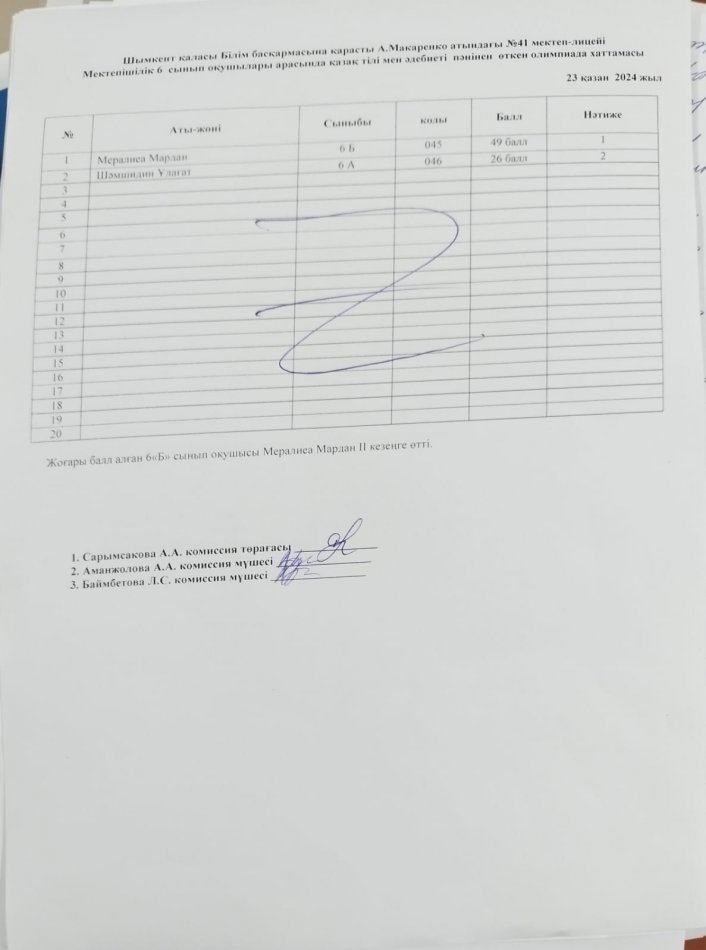 5-6 сыныптар арасындағы республикалық олимпиаданың мектепішілік кезеңі өткізілді.